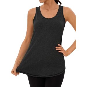 Black Women’s Racerback Workout Tank Top
