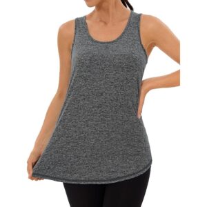 Grey Women’s Racerback Workout Tank Top